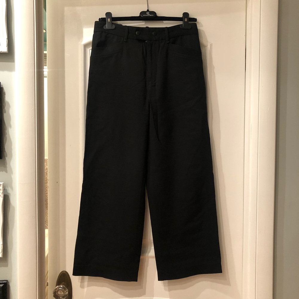 Rag & Bone women’s Black Wide Leg Cropped Dress Pants -  size 2